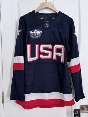 BNWT Authentic Fanatics 4 Nations Team USA Premium Jersey Size 42 NEW